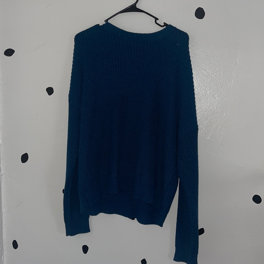Knit blue sweater